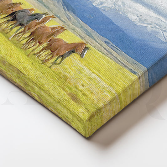Wild Herd Canvas Wall Painting