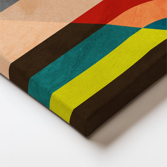 Modern Geometric Abstract Art - Vibrant Multicolor Wall Artwork