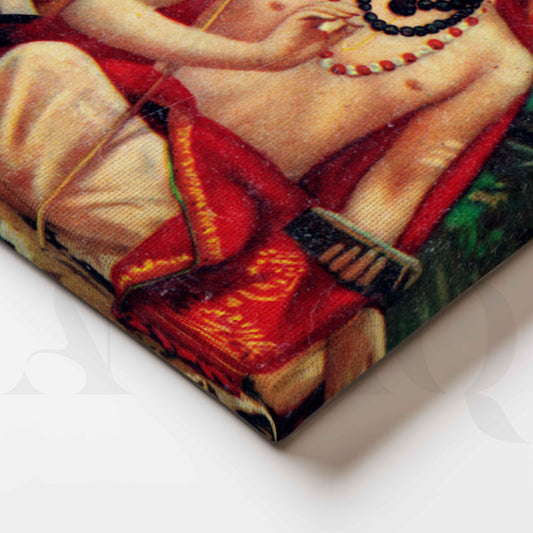 Adi Shankaracharya Seated Canvas Artwork