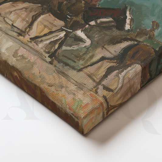 Equestrian Riders Vintage Gallery Wall – Set of 3 Classic Artworks - 18 x 24 Inches for Living Room