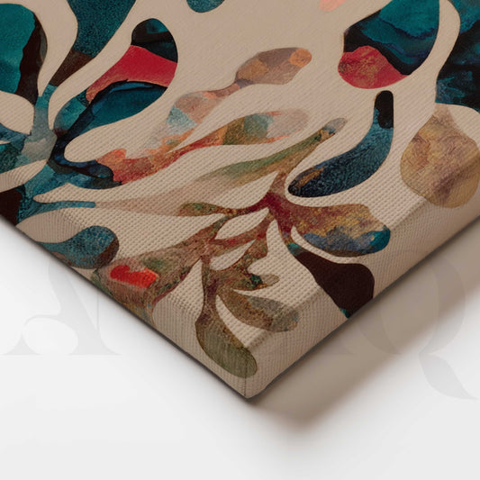Contemporary Botanical Abstract Canvas Artwork