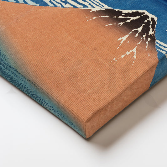Blue Sky over Red Fuji Canvas Painting for Contemporary Office