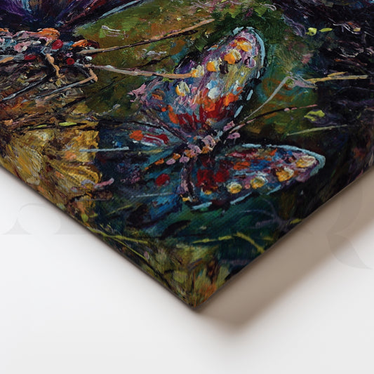 Enchanting Butterflies Canvas Wall Painting