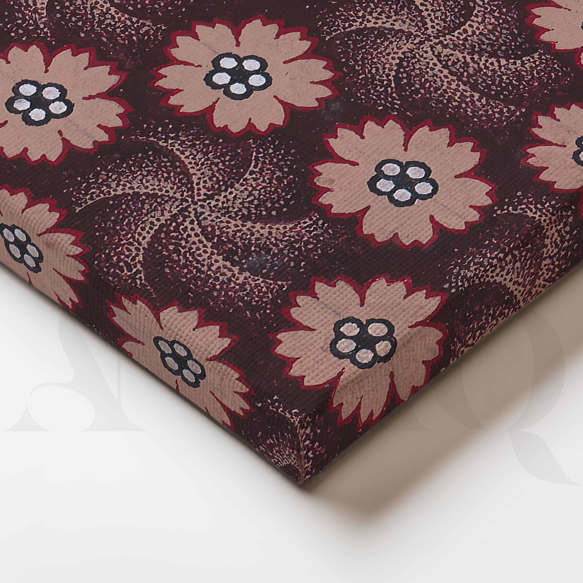 Vintage Floral Pattern Canvas Artwork for Stylish Bedroom