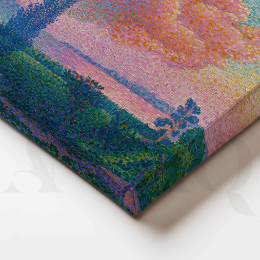 Pastel Lake Sunset Canvas Artwork