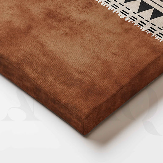 Earthy Tribal Pattern Gallery Wall Set of 4