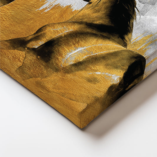 Thundering Hooves Canvas Wall Painting