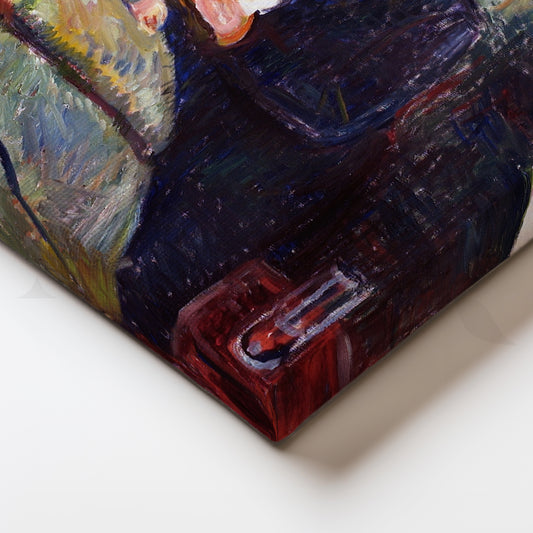 The Sick Room (after Edvard Munch) Canvas Painting for Study or Quiet Spaces