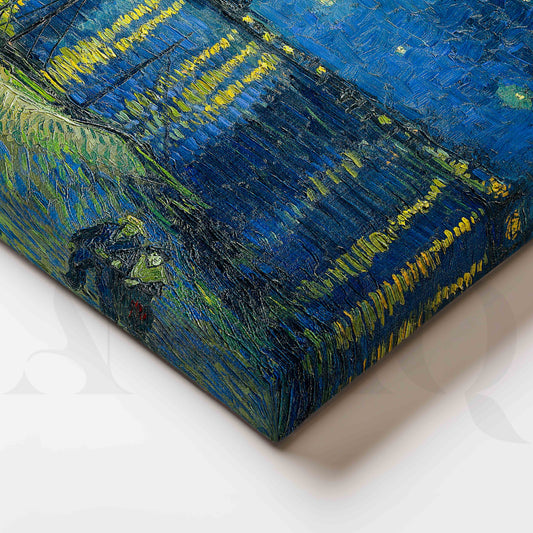 Starry Night Over the Rhône Post-Impressionist Canvas Artwork