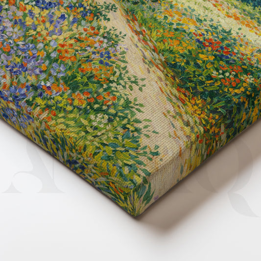 Impressionist Garden Bloomscape Gallery Wall – Set of 3 Artworks - 18 x 24 Inches for Living Room