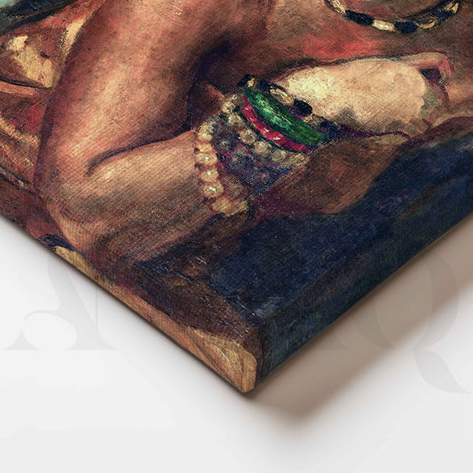 Self-Portrait as a Tahitian by Amrita Sher-Gil Canvas Artwork