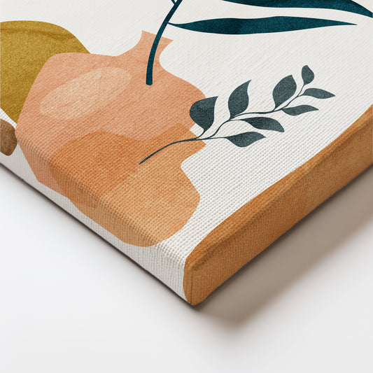 Botanical Boho Art: Earthy Hues and Modern Elegance Blend