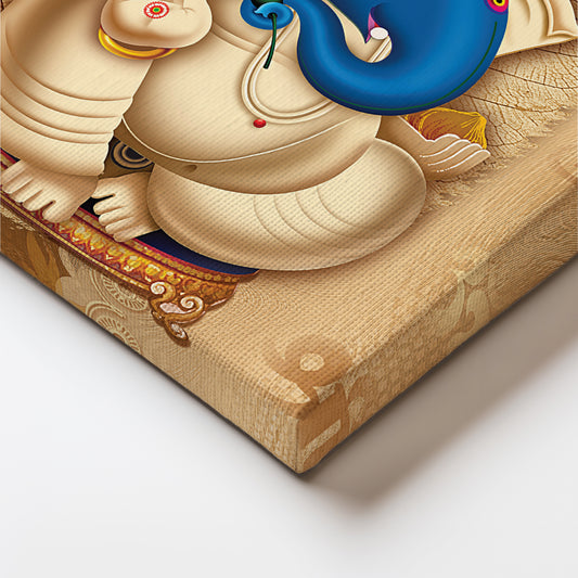 The Enigmatic Ganesha Canvas Wall Painting