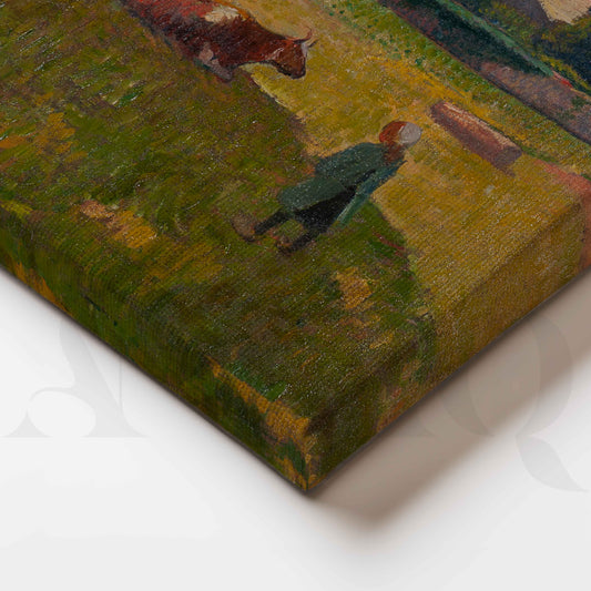 Henri Moret Countryside Meadow Canvas Artwork