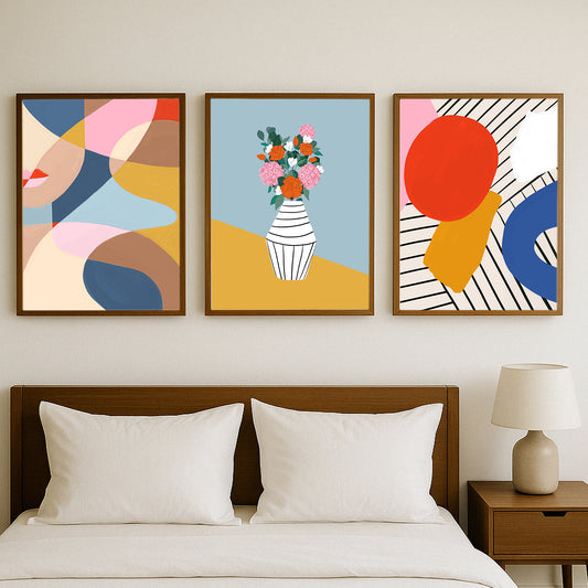 Bold Modern Bloom Gallery Walls