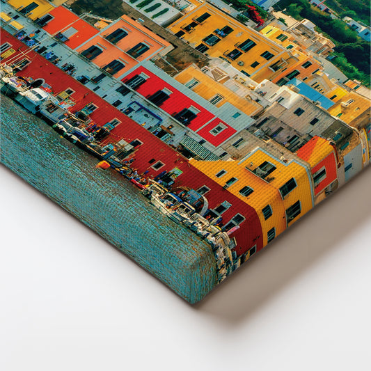 Rainbow Harbor Canvas Wall Painting