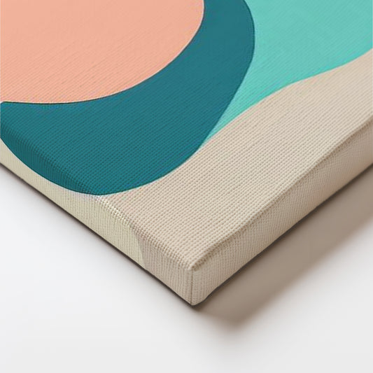Soft Curves: Abstract Shapes in Pastel Harmony