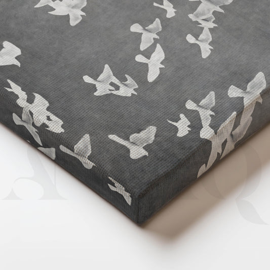 Monochrome Flying Birds Gallery Wall Set of 2