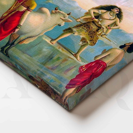 Gangavataran by Raja Ravi Varma Canvas Artwork