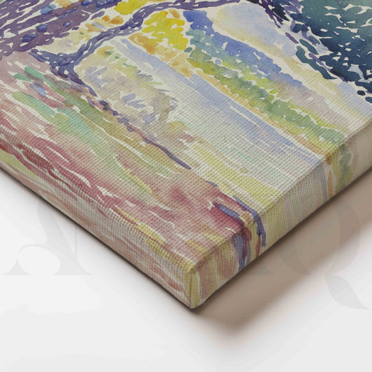 Coastal Pine Grove Canvas Artwork