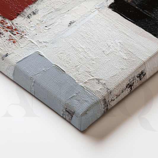 Red Black & White Abstract Gallery Set of 2