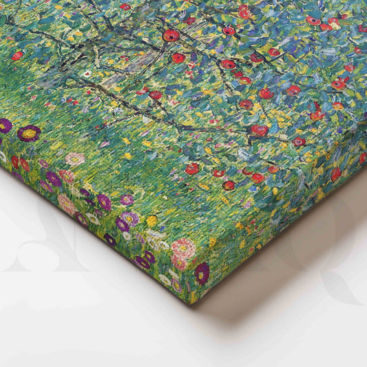 Gustav Klimt Flowering Orchard Canvas Artwork