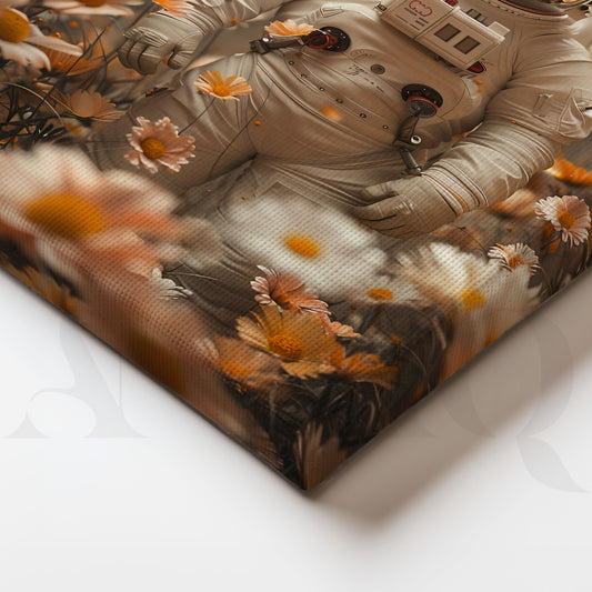 Floral Garden Surreal Canvas Pop Artwork for Entryway/Hallway