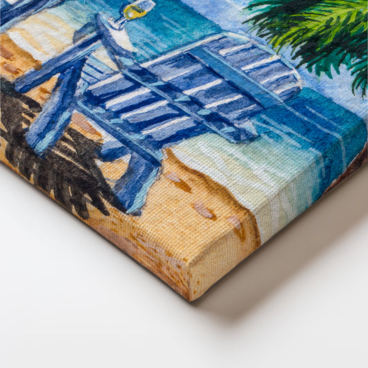 Tide Watching Canvas Wall Painting