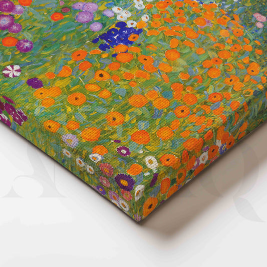 Gustav Klimt Blooming Garden Canvas Artwork