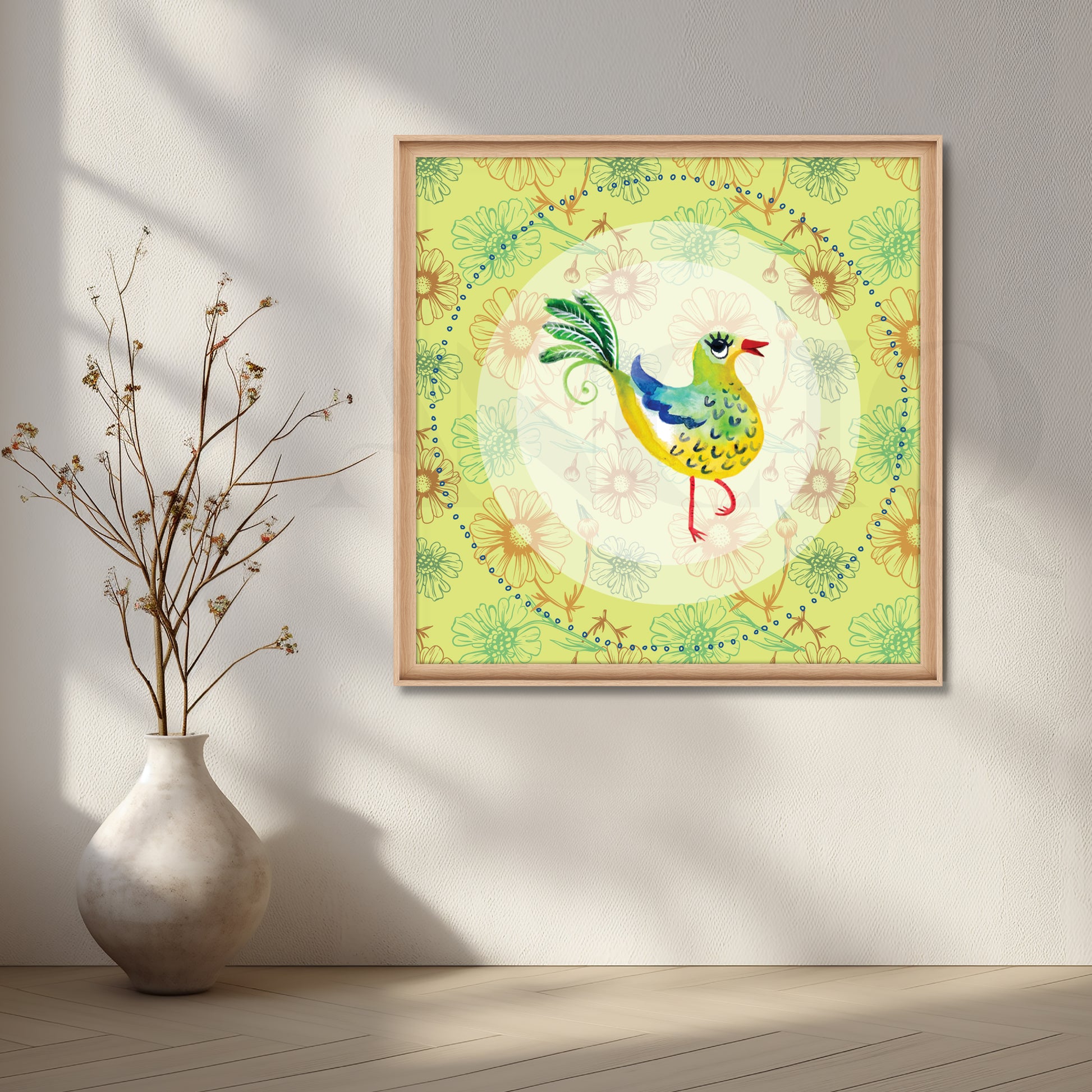Sunny Songbird Canvas Artwork