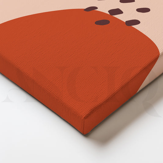 Organic Flow: Warm Hues and Abstract Shapes