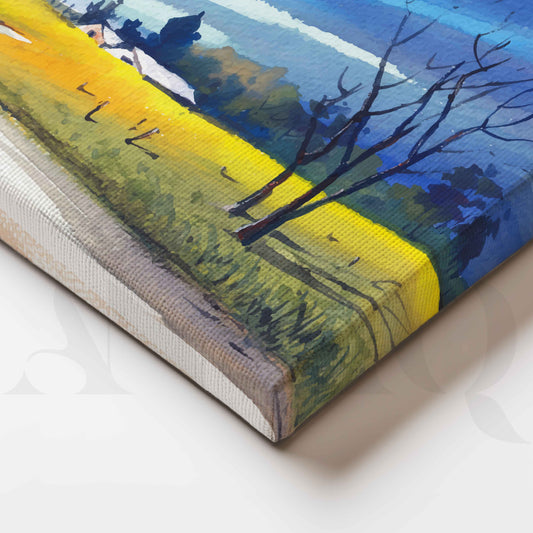 Countryside Road Landscape Canvas Artwork