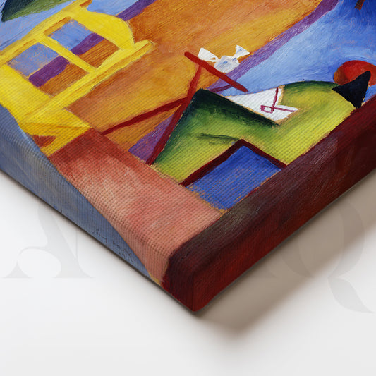 Expressionist Garden Scenes Gallery Wall – Set of 3 Modern Artworks - 18 x 24 Inches for Living Room