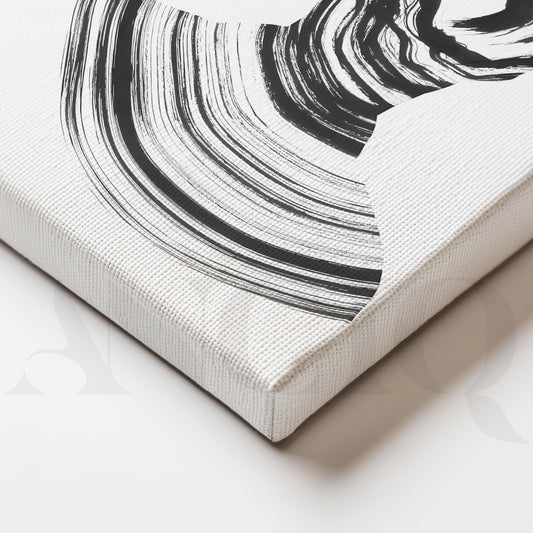 Silhouette Brushstroke Canvas Artwork for Office/Study Room