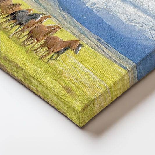 Wild Herd Canvas Wall Painting