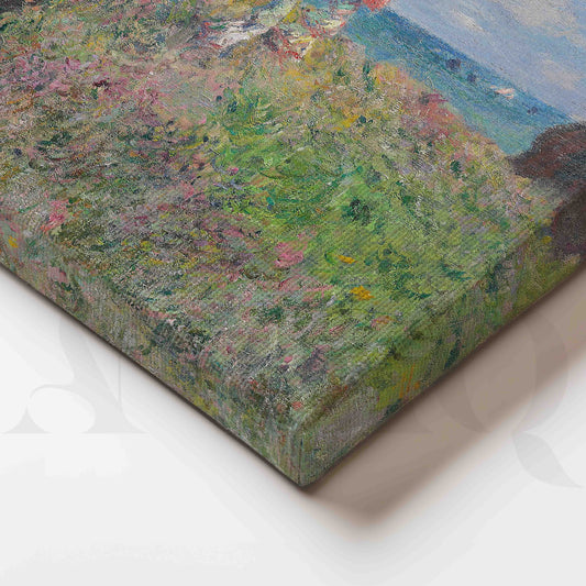 Coastal Cliff Seascape Impressionist Canvas Artwork