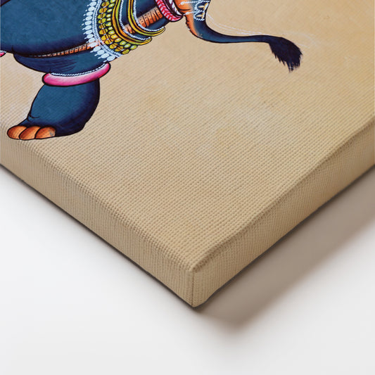 Elephants and Elegance Canvas Wall Painting