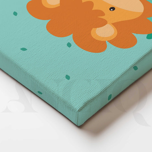 Little Lion Adventure Kids Canvas Artwork