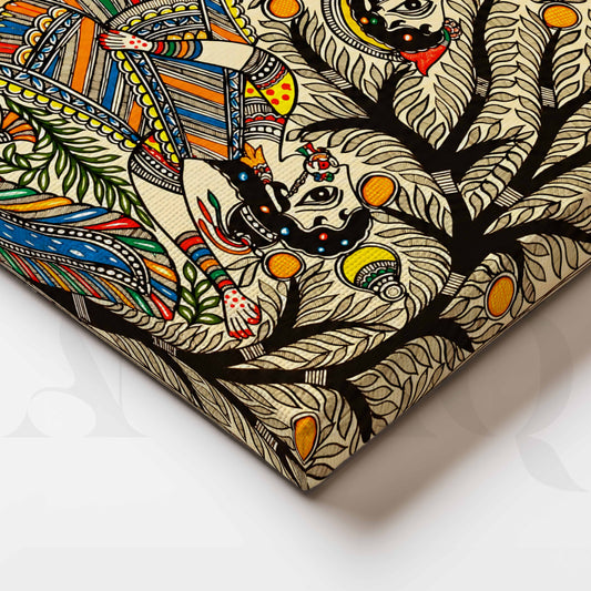 Tree of Folk Tales Traditional Indian Folk Artwork