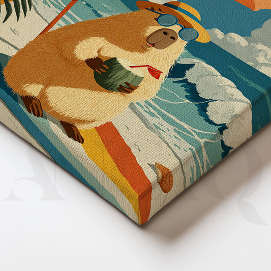 Beach Holiday Guinea Pigs Gallery Wall – Set of 3 Artworks