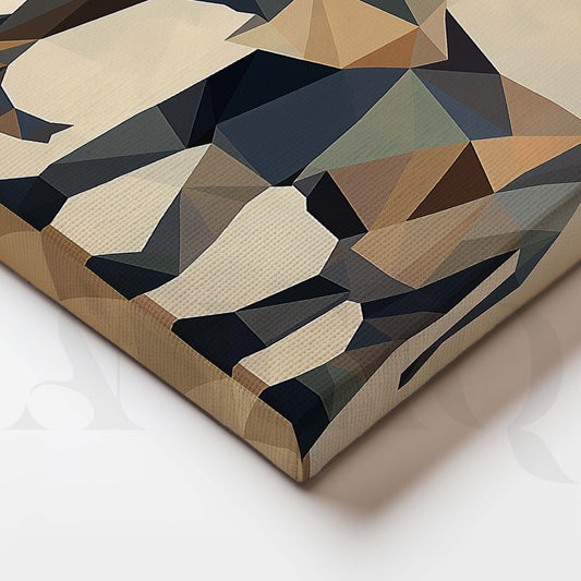 Geometric Elephant Canvas Artwork