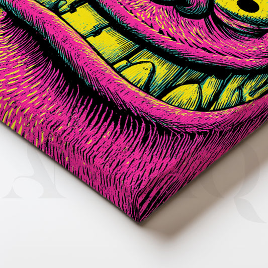 Neon Monster Madness Gallery Wall – Set of 3 Artworks