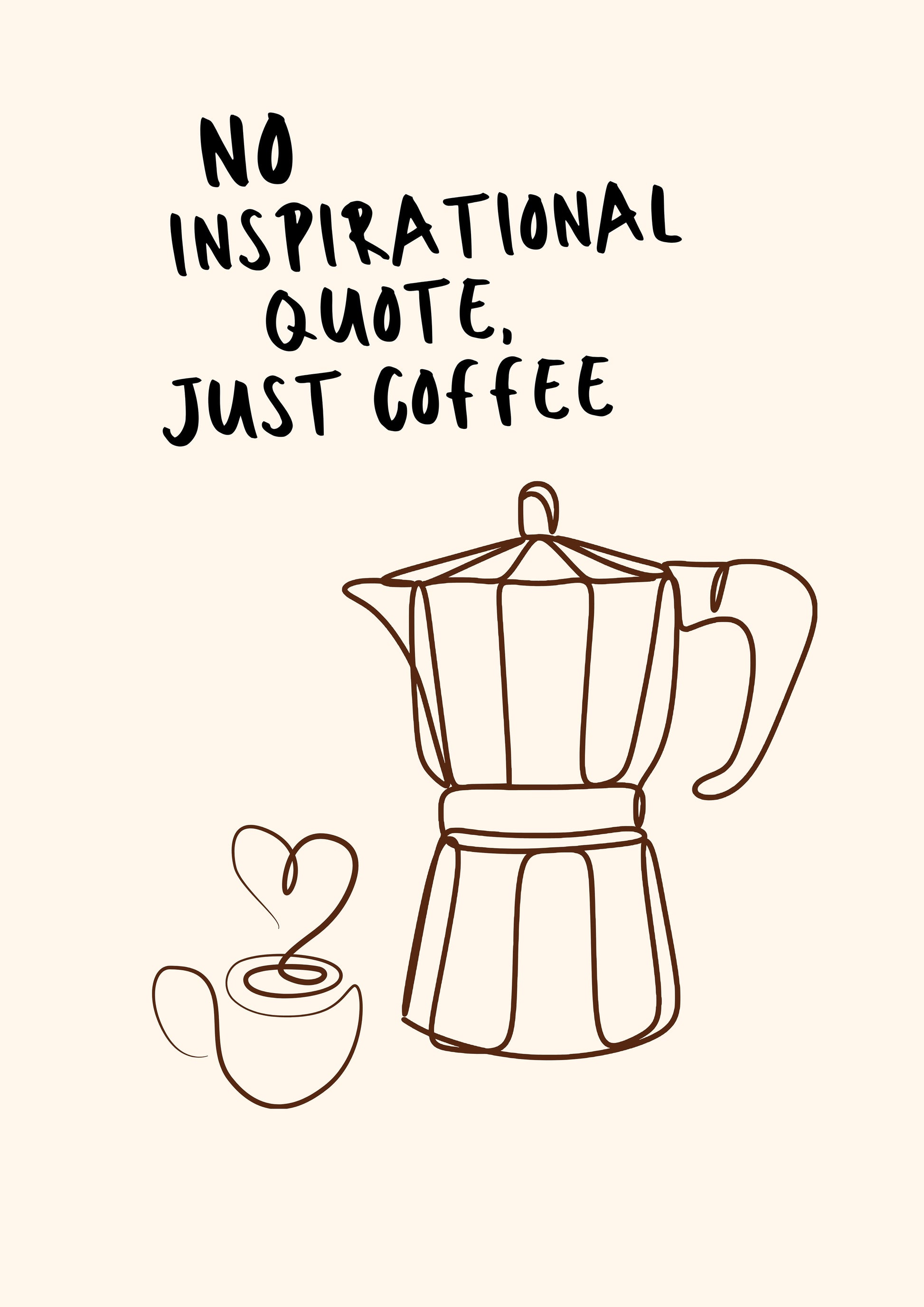 moka pot typography wall poster anciq