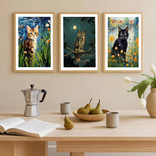 Whimsical Forest Companions Gallery Walls