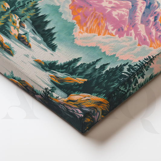 Sunset Mountain Trails Gallery Wall – Set of 3 Artworks