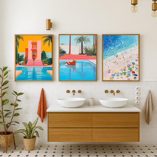 Coastal Poolside Charm Gallery Walls