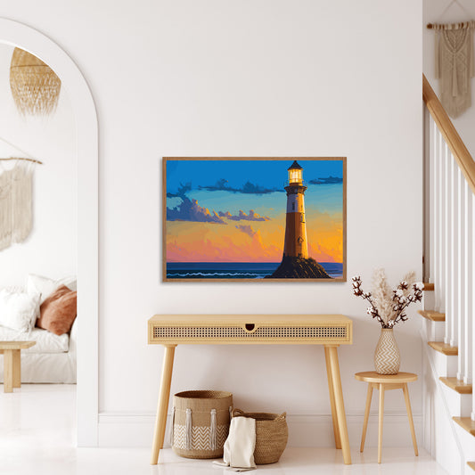 Lighthouse Beauty Canvas Wall Painting