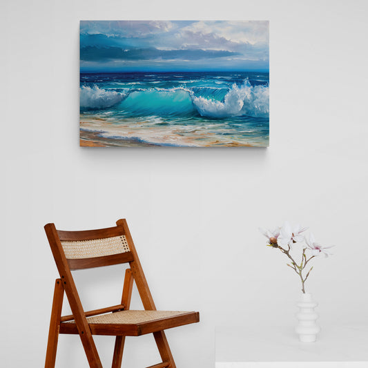 Serenity Shore Canvas Wall Painting