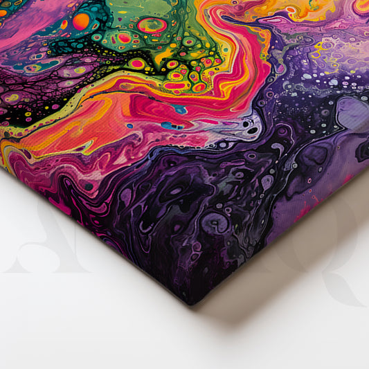 Psychedelic Dreamscape Gallery Wall – Set of 3 Abstract Artworks