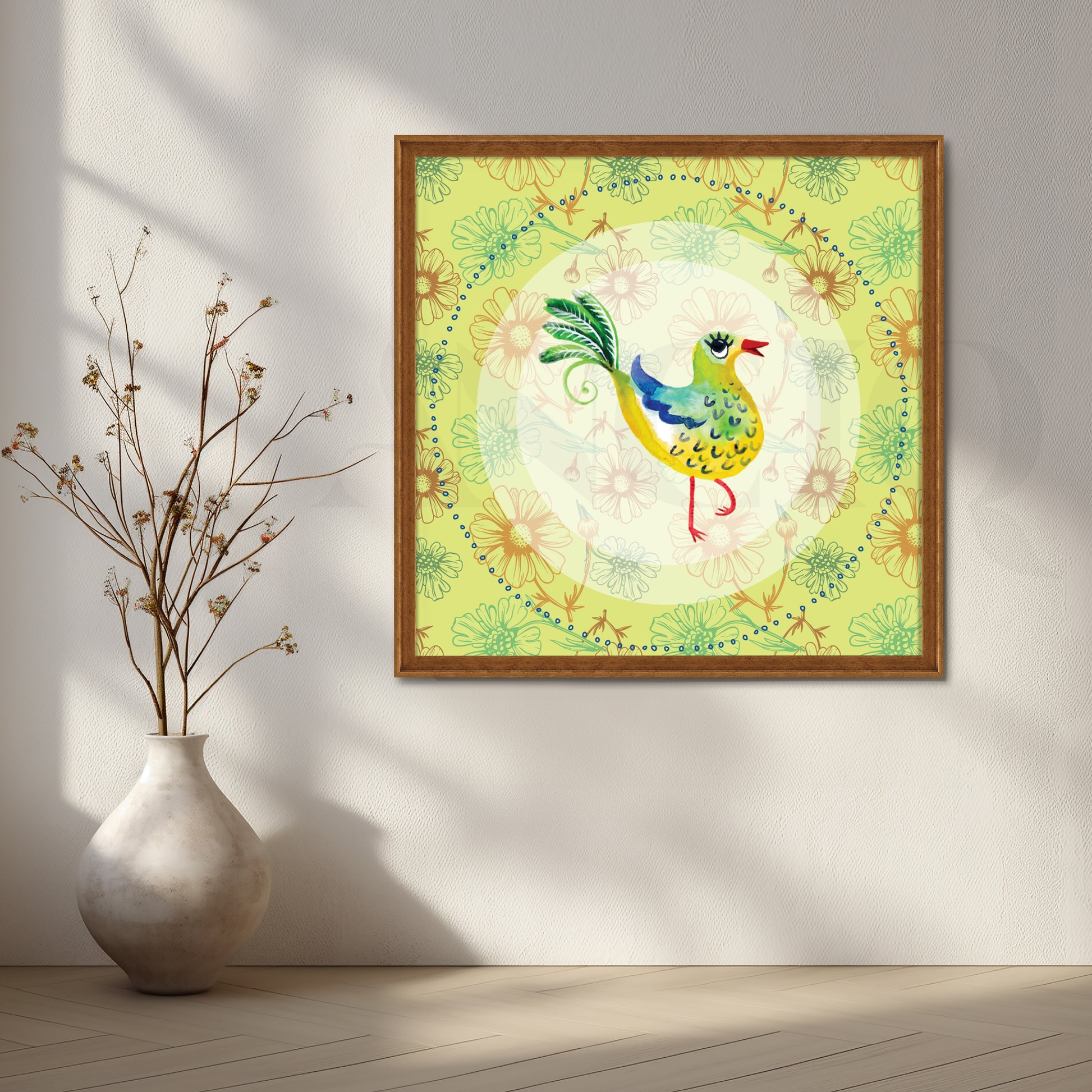 Sunny Songbird Canvas Artwork